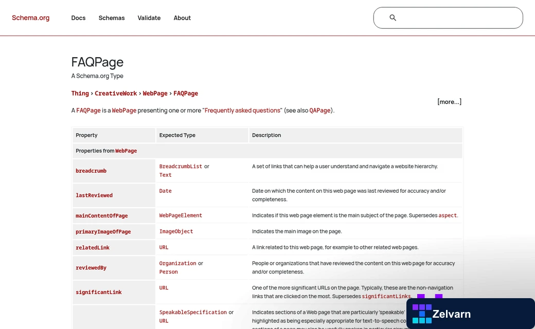 Schema markup code example for AI systems