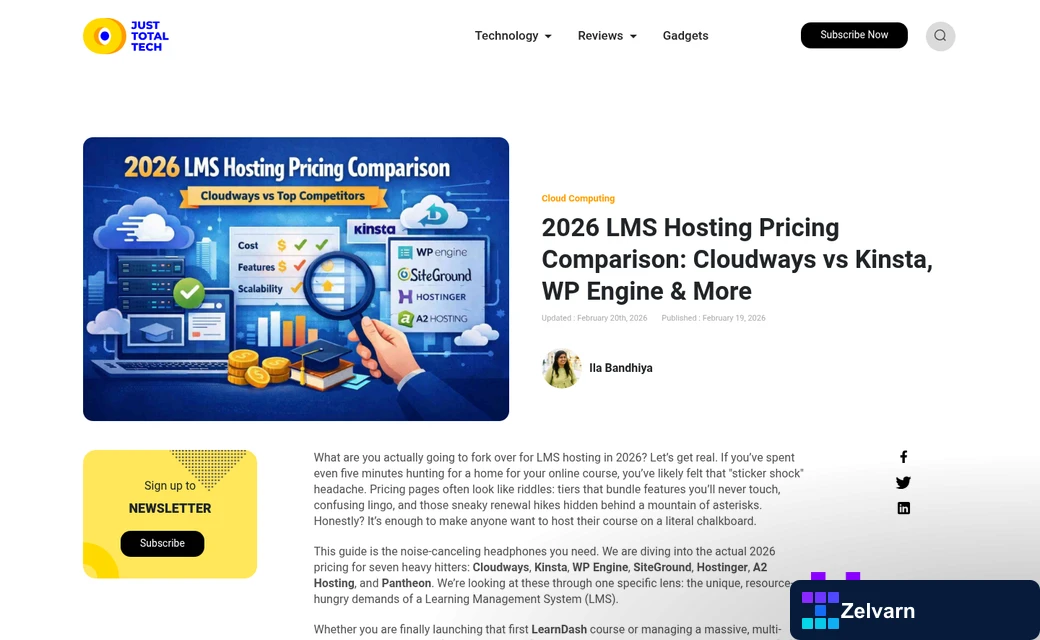 Pricing comparison chart for multiple WordPress sites