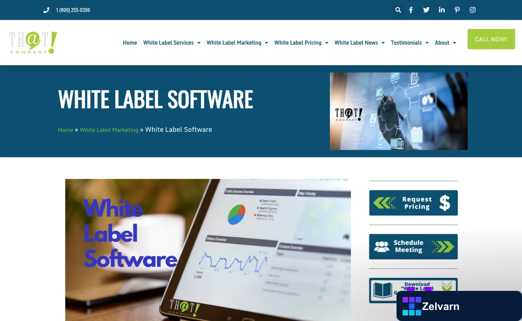 Dashboard showing website management features comparison