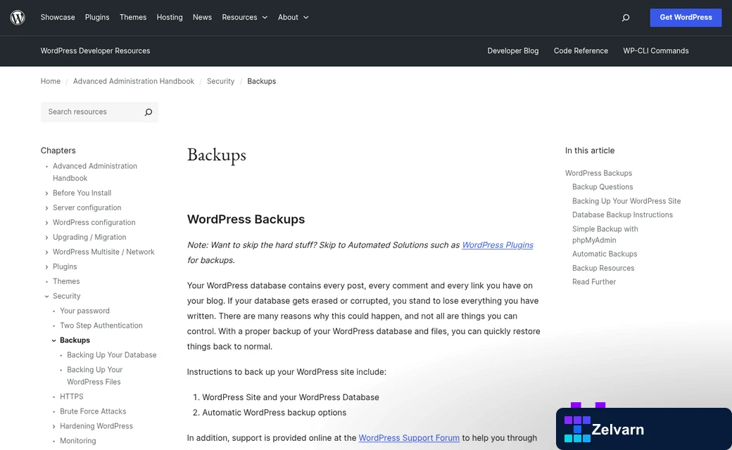 Dashboard showing backup status across multiple sites