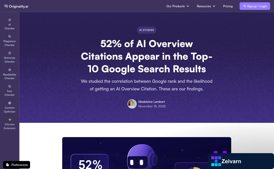 Content scoring dashboard across multiple websites