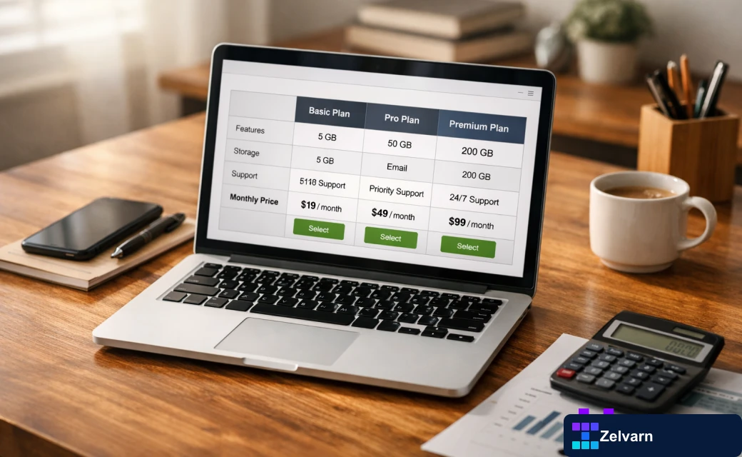 Agency pricing tiers comparison chart for plugins