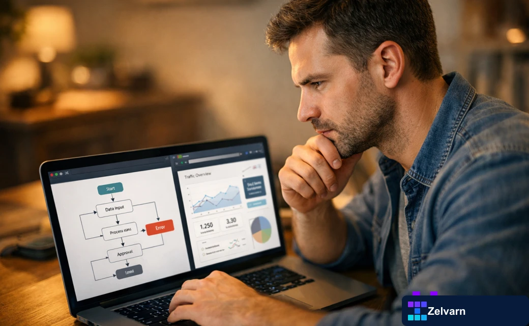 ChatGPT workflow error troubleshooting screen